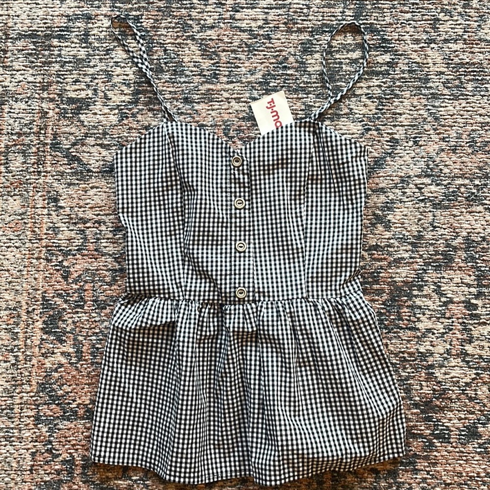 NWT Checkered Blouse